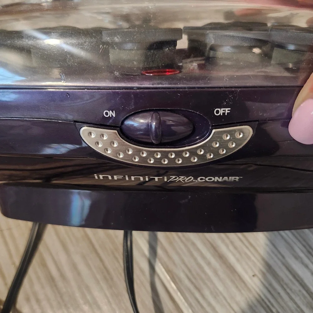 Conair Hot Rollers Infiniti Pro Purple Ceramic Hair Styling System‎ Set OS